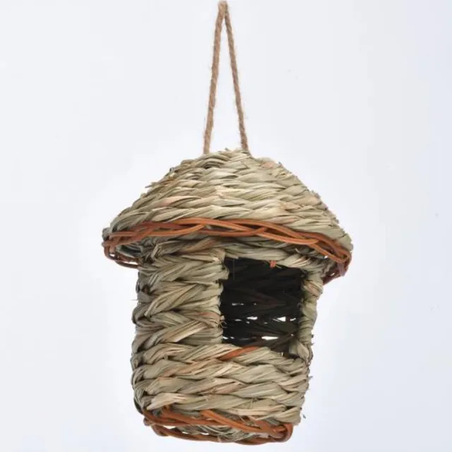 Casa Para Colibríes, Nido De Pájaros Tejido A Mano 
