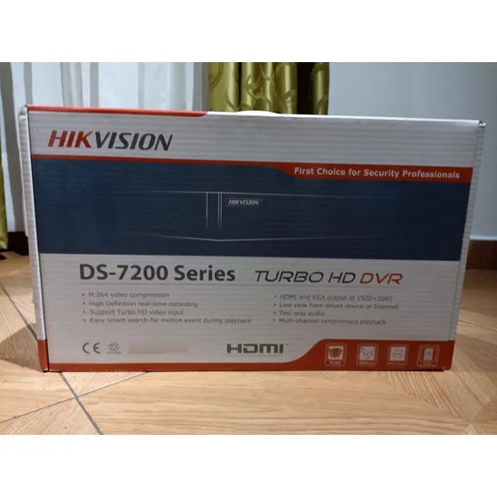 Dvr Hikvision Ds-7200 Y 2 Cámaras Hd 