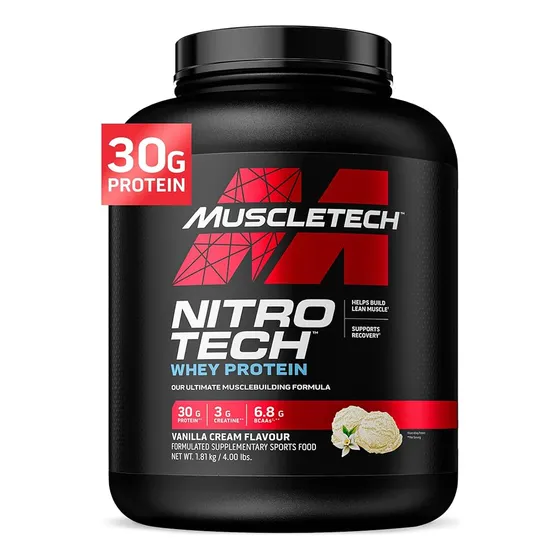 Proteina Muscletech Whey Protein 4 Lbs Sabores Dentro