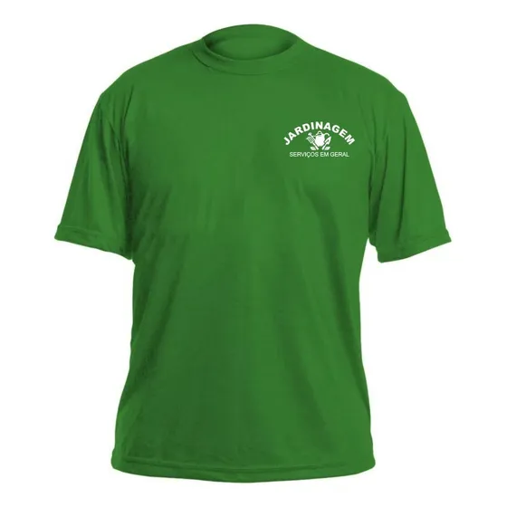Camiseta Jardinagem Trabalho Uniforme Camisa 100% Algodão