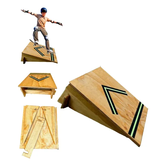 Rampa Skate Plegable Madera Bicicleta Scooter Bmx Mini Rider