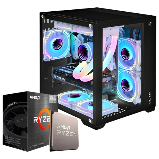 Pc Gamer Computador  Ryzen 5 5600gt  32gb 1tb Nvme 600w 80 P