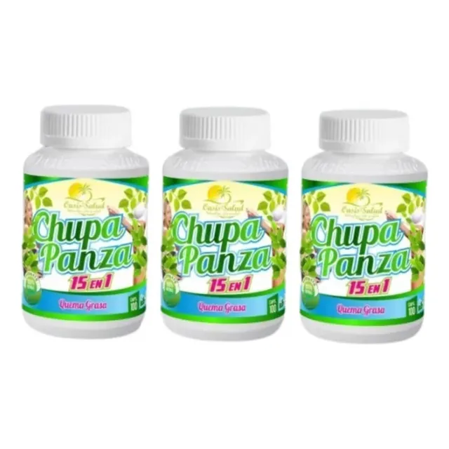X3 Chupa Panza Capsulas Adelgazante Quema Grasa Reduce Talla