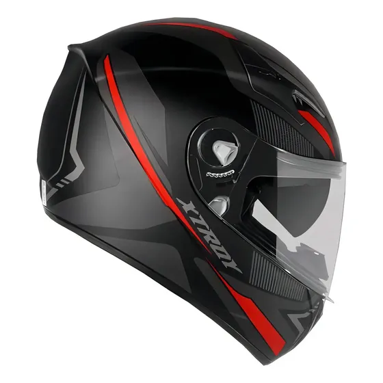 Capacete Integral EBF Xtroy X29 Vermelho com Óculos Interno e Narigueira — foto 2