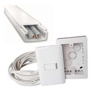 Contacto Duplex Incluye Canaleta Caja Sobreponer Kit Contacto Duplex Incluye Canaleta Caja Sobreponer Kit