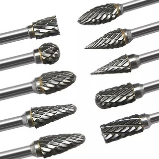 Juego De 10 Molinos De Cal Rotativos De 1/8 De Carburo Para Juego De 10 Molinos De Cal Rotativos De 1/8 De Carburo Para