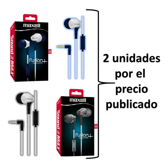 Audifonos Microfono Manos Libres Maxell Promo