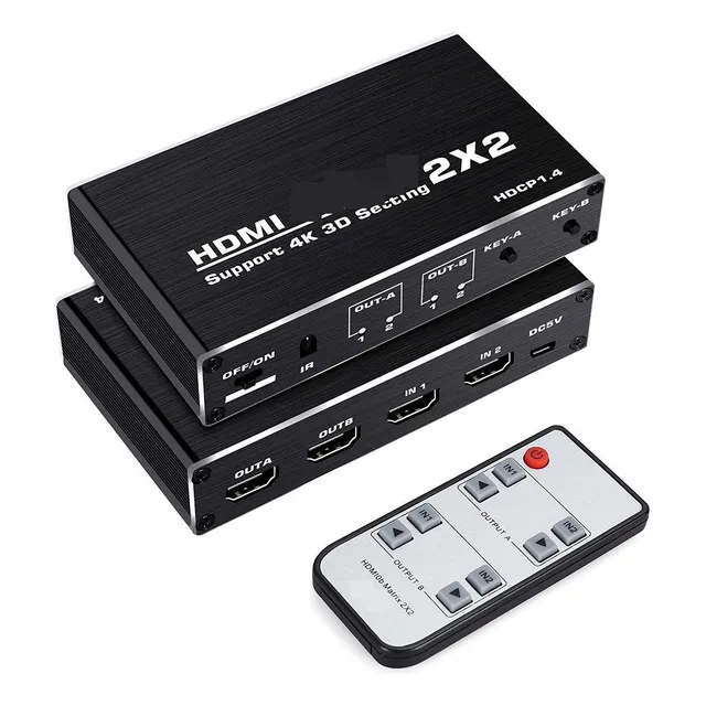 4k Switcher Matrix 2x2 Matrix 2 In 2 Out Switch Splitter
