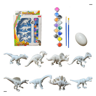 4 Dinossauros Para Colorir Com 12 Cores Brinquedo Infantil 4 Dinossauros Para Colorir Com 12 Cores Brinquedo Infantil