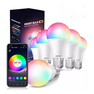 Foco Led Inteligente Rgbcw Wifi 9w Ajustable Multicolor*6 Foco Led Inteligente Rgbcw Wifi 9w Ajustable Multicolor*6