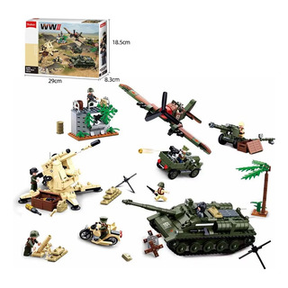Set De Maquetas De Tanques Con Bloques De Construcción De Es Set De Maquetas De Tanques Con Bloques De Construcción De Es
