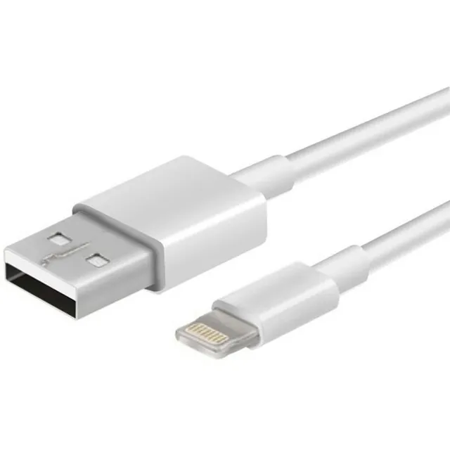 Cable iPhone 1 M Blanco Carga Rápida Argom Tech 