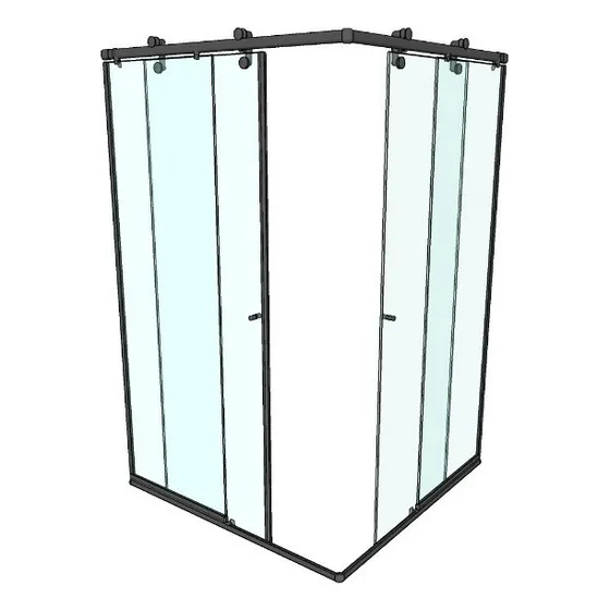 Kit P/ Box Banheiro Elegance Encanto - 2,00x2,00mts - Rose
