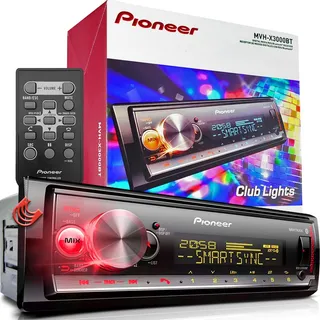 Som Automotivo Pioneer Mvh-x3000bt C/ Controle Usb Bluetoth Som Automotivo Pioneer Mvh-x3000bt C/ Controle Usb Bluetoth