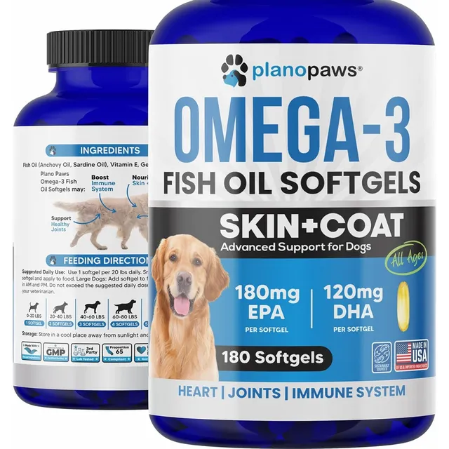 Omega 3 Para Perros Planopaws 180  Softgel