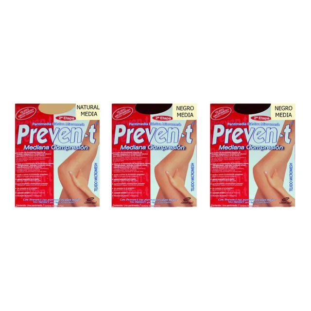 3 Pantimedias D Compresion Media Prevent Varices Circulacion