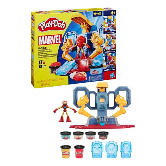 Play Doh Set De Juego Iron Man Laboratorio De Armaduras
