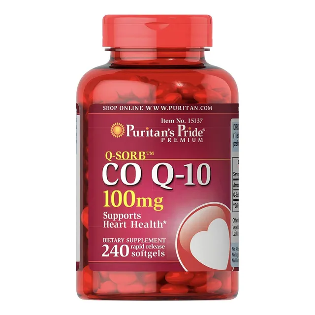 Coq10 100 Mg Puritan's Pride 240 Capsulas Blandas