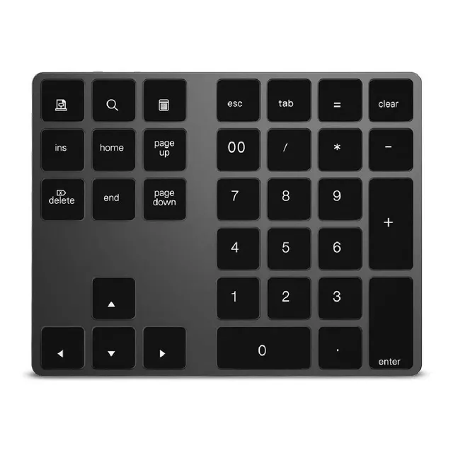 Teclado Numérico Inalámbrico De Aluminio 34 Teclad