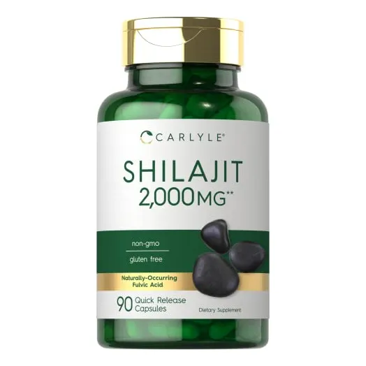 Suplemento cápsulas Carlyle Shilajit de 2000 mg de 90 unidades