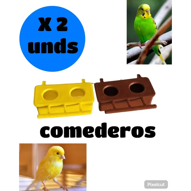 Comederos Para Pajaritos X 2 Unidades