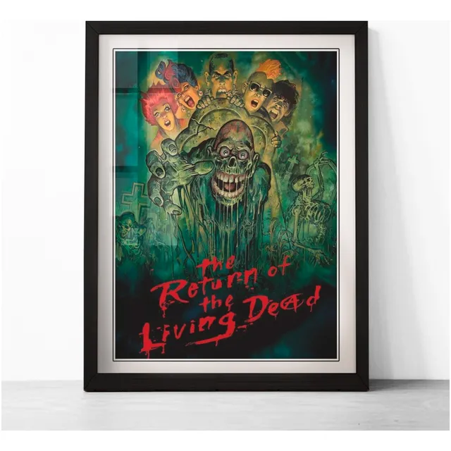 Cuadro Películas Terror - Regreso Muertos Vivos - Fan Art