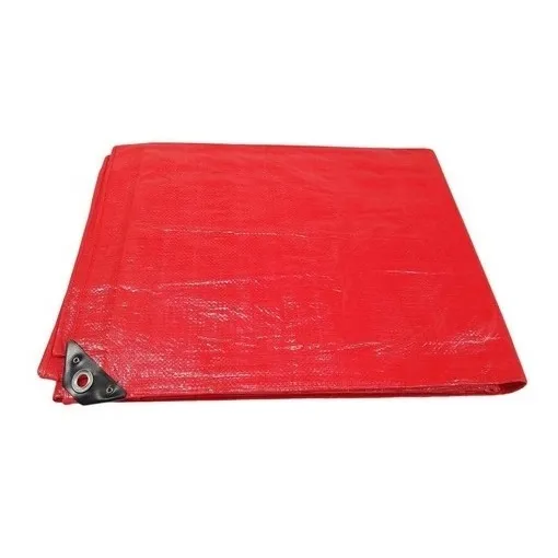 Lona Plastica Encerado Rojo 14x18ft (4.27x5.49mts) Covo