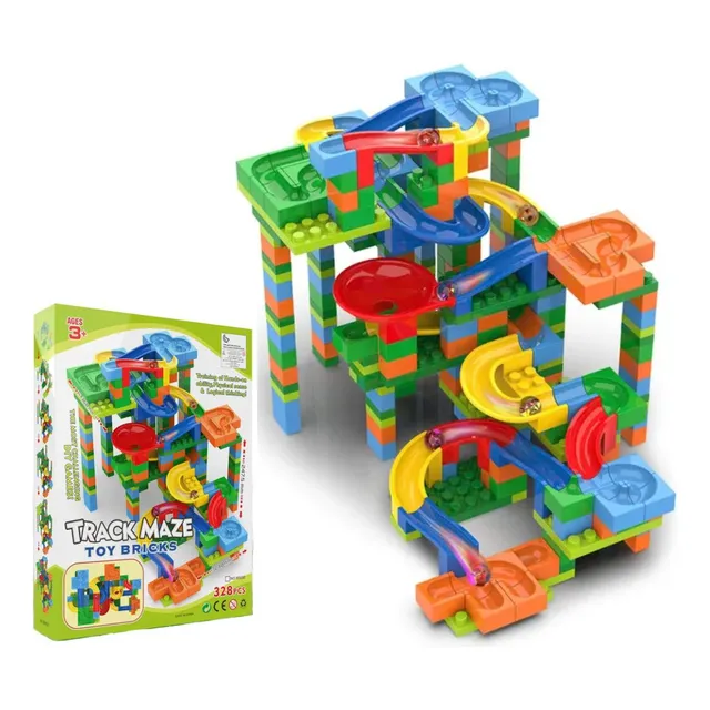 Juego De Construccion Pista De Canicas 328 Pcs Track Maze