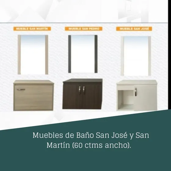 Mueble De Baño San José Y San Martín (60 Ctms)