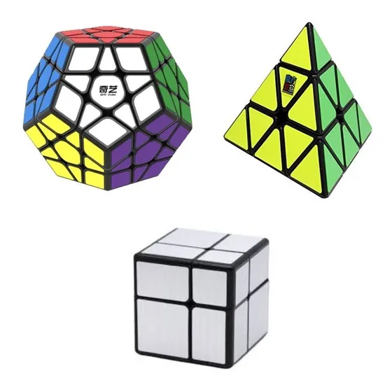 Cubo Rubik Pack Mirror + Megaminx + Pyraminx
