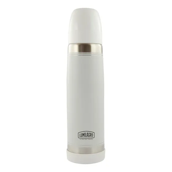 Termo Lumilagro Luminox Color De Acero Inoxidable 1lt