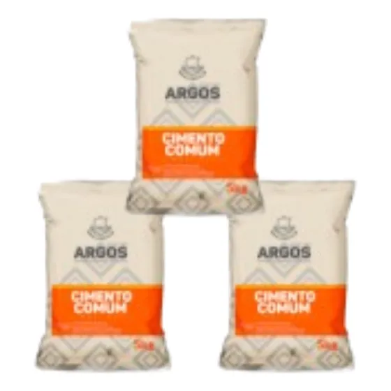 Kit 3 Cimento Argos Cpii Multiuso 1kg Argos