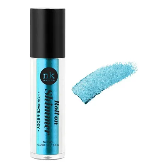 Roll On Shimmer Rostro Y Cuerpo Nicka K N°07 Cool Cyan