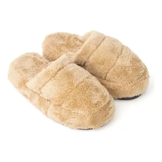 Pantuflas De Mujer Pantuflon Piel Corderito Super Calentitas