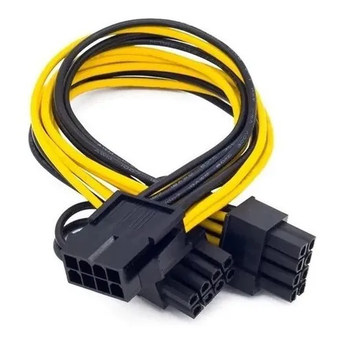 Cabo Adaptador Y Splitter Pci-e Entrada 8pin 2 Saidas 6+2pin