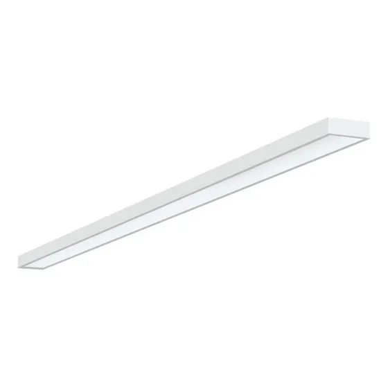 Painel Plafon Retangular Luminária Sobrepor Led 36w 120x10cm Estrutura Branco Neutro 4000k 127/220v