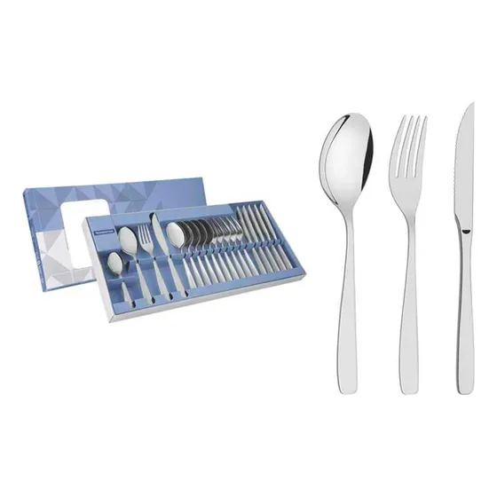 Juego De Cubiertos Acero Inox 24 Piezas Cosmos Tramontina
