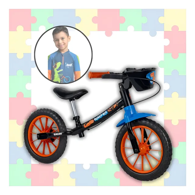 Bicicleta Infantil Caloi Aro 12 Menino Sem Pedal