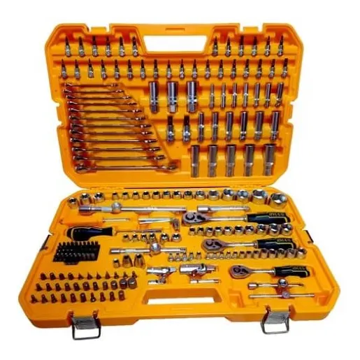 Juego De Dados Y Herramientas 126pzas Ingco