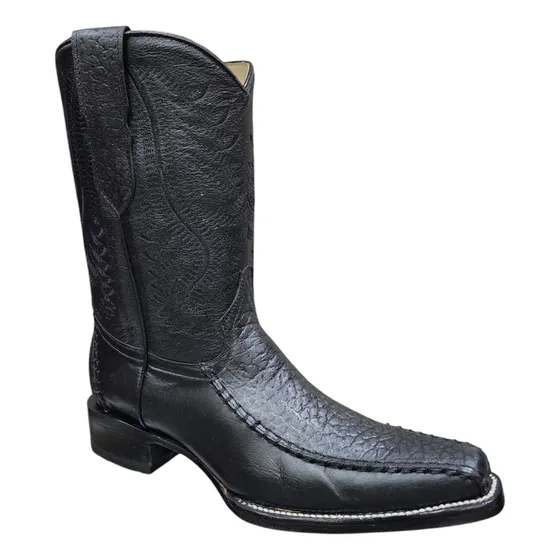 Bota Vaquera De Piel Para Hombre Bisonte Cuello De Toro