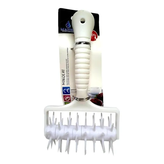 Palo Rodillo Hojaldre Pica De Plastico 10cm Giratorio Cocina