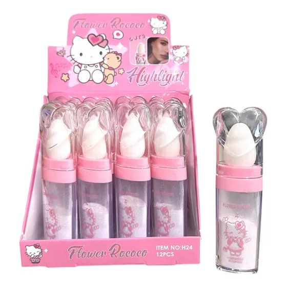Polvo De Hadas Brillos Iluminador Rostro Cuerpo Hello Kitty