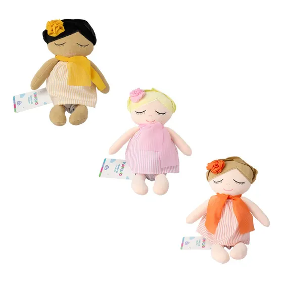 Boneca De Pano Pelúcia Pimpolho Bebê 2meses+ Algodão