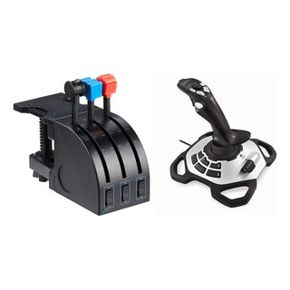 Pack Logitech Pro Flight: Joystick Y Throttle Para Pc Pack Logitech Pro Flight: Joystick Y Throttle Para Pc