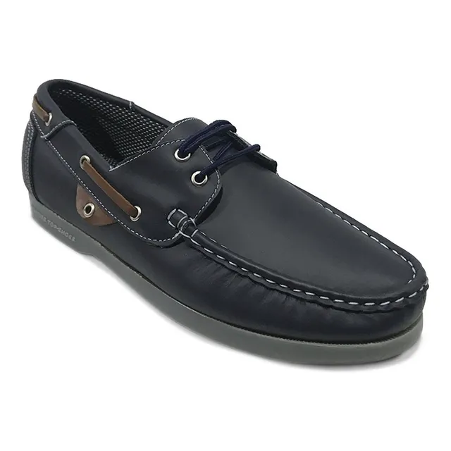 Zapato Hombre Apache 100% Cuero Elegante Café Negro Azul