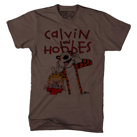 Calvin And Hobbes Playera Café  Rott Wear 