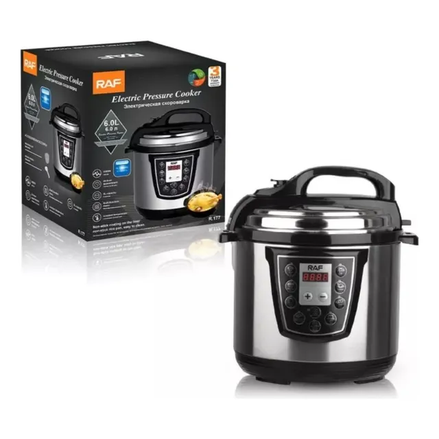 Olla De Presion Electrica 6 Litros 1000w Raf R9177