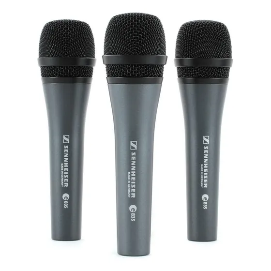 Pacote de 3 microfones cardioides Sennheiser E835