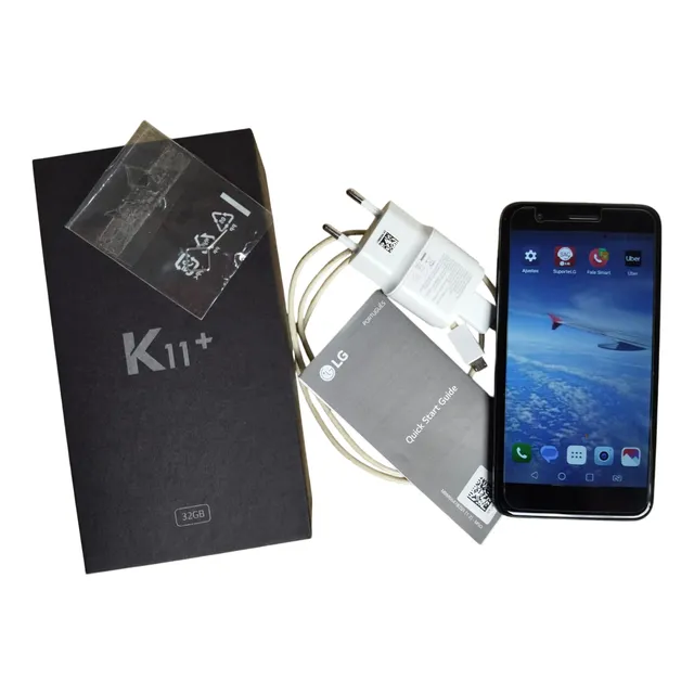 Lg K11+ Dual Sim 32 Gb 3 Gb Ram + Cartão 32g + Pelicula Preto
