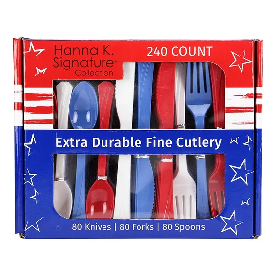 Nicole Home Collection Juego Cubierto Plastico Tamaño Rojo